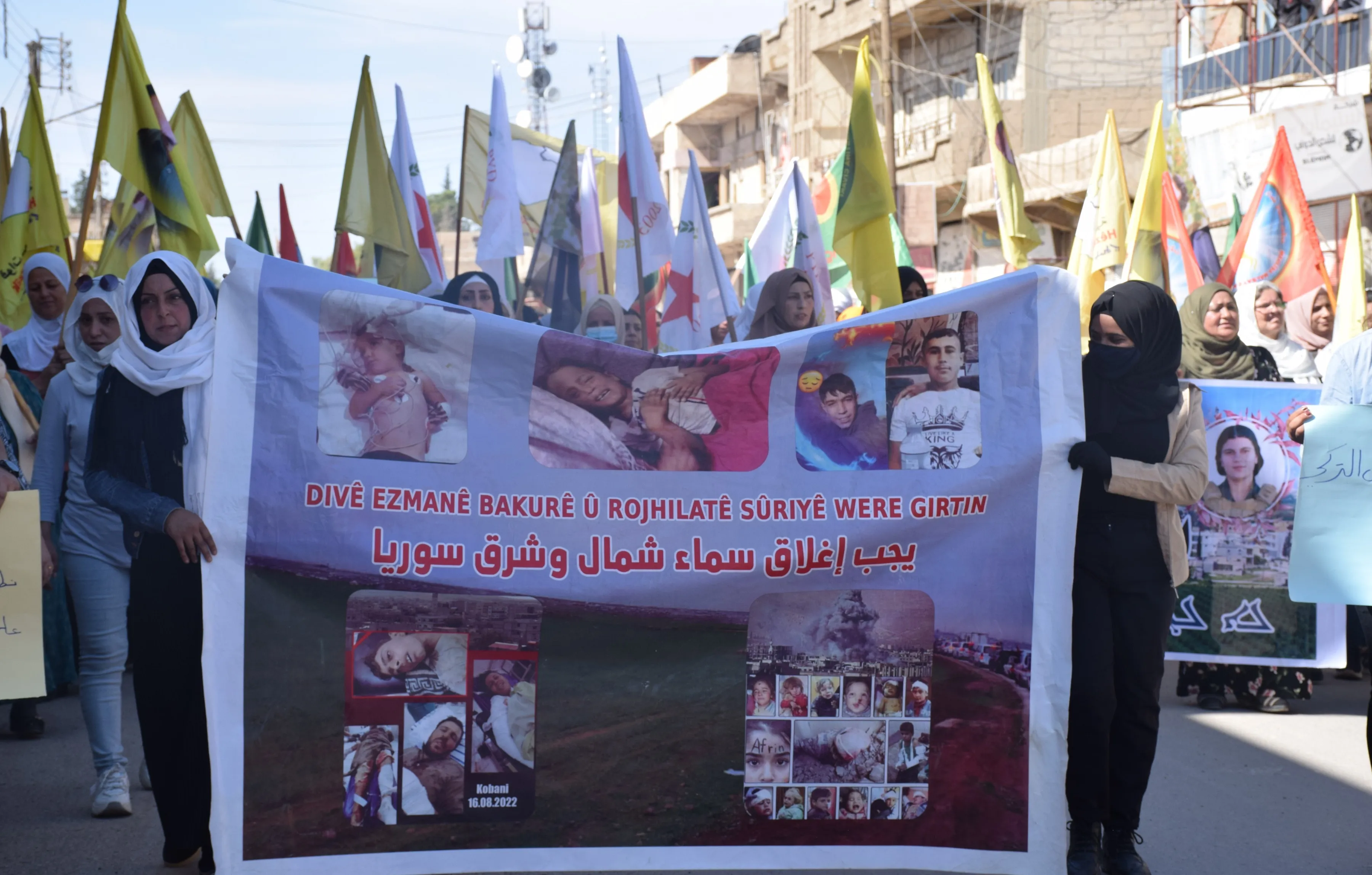 ​​​​​​​الآلاف في إقليم الجزيرة ينددون بهجمات الاحتلال ويؤكدون على النضال والمقاومة