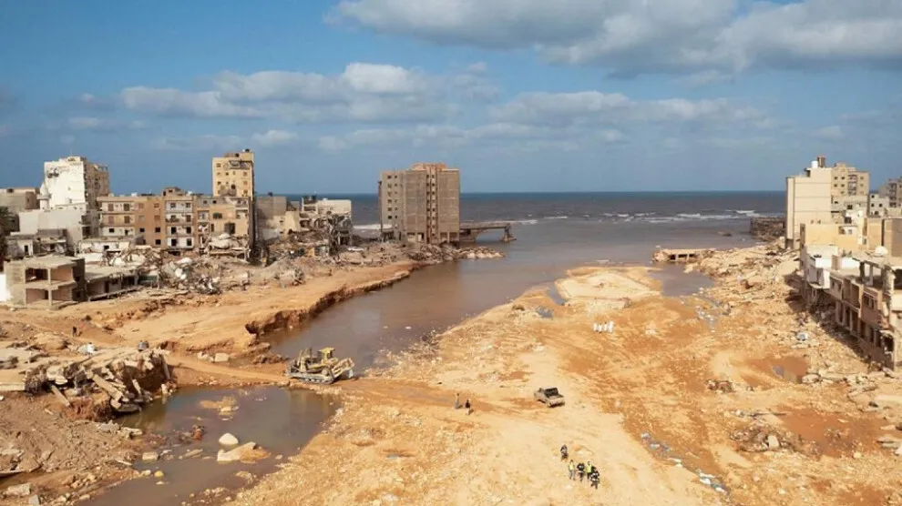 ​​​​​​​سيول الأمطار الغزيرة تتسبب في انهيار المنازل وإجلاء 80 عائلة في ليبيا