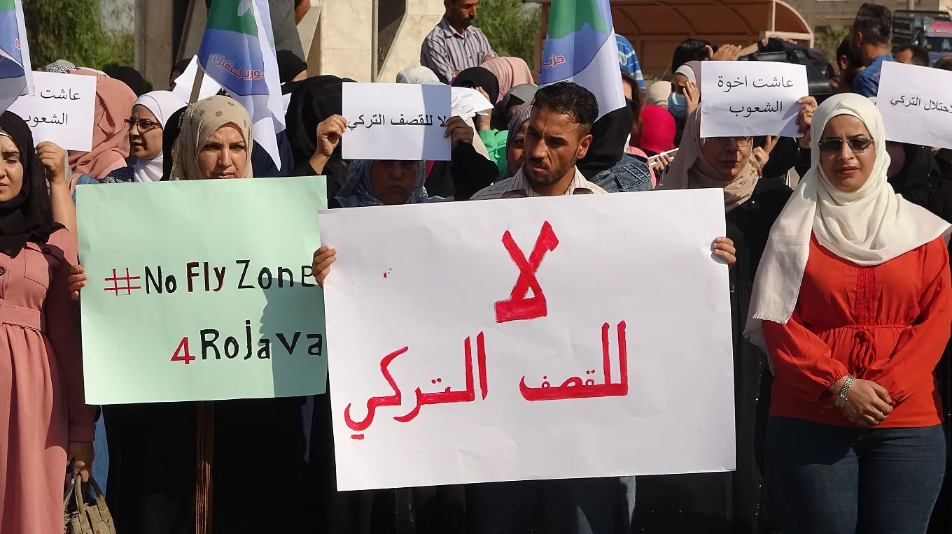 ​​​​​​​إدانات شعبية واسعة للهجمات التركية في شمال وشرق سوريا