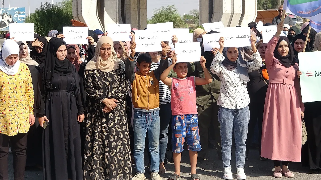 ​​​​​​​إدانات شعبية واسعة للهجمات التركية في شمال وشرق سوريا