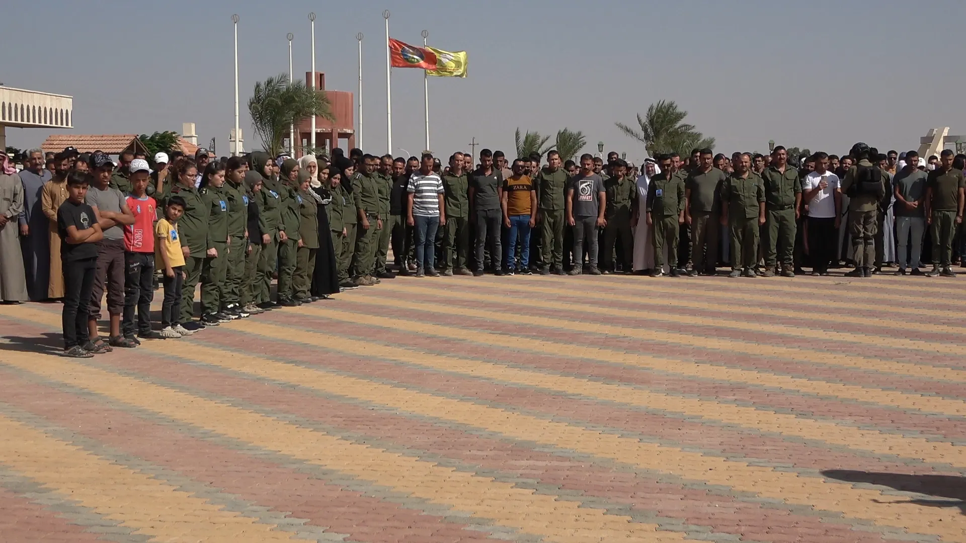 تشييع جثمان الشهيد أسامة السالم في الطبقة