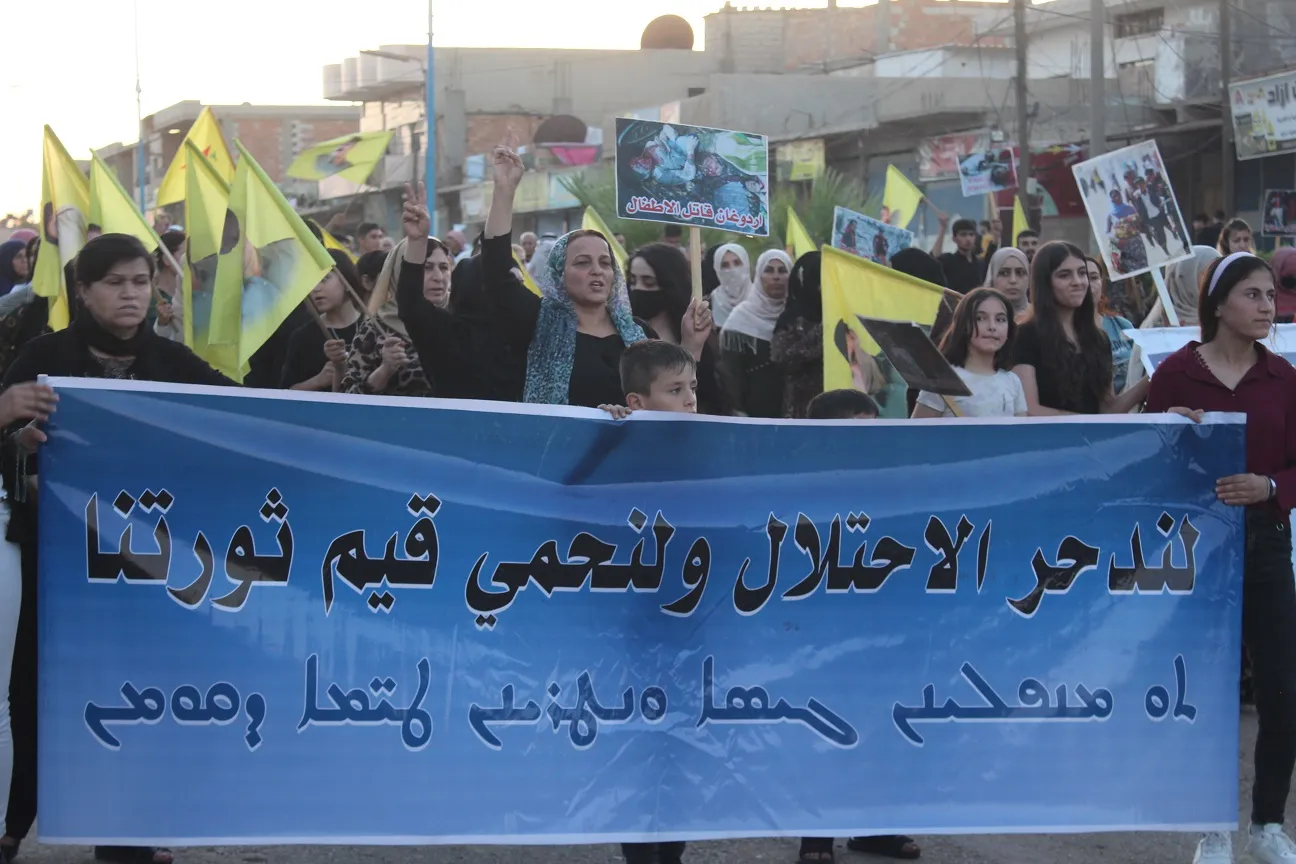 أهالي تل كوجر والدرباسية وكركي لكي يؤكدون على خيار المقاومة في وجه الهجمات
