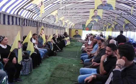 أهالي الجرنية ينددون خلال فعالية اعتصام بالعزلة المفروضة على القائد عبد الله أوجلان