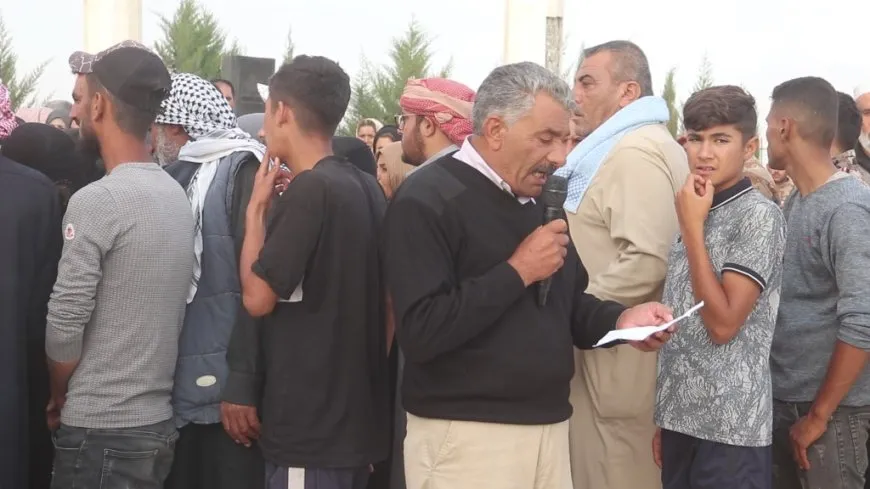 أهالي الرقة يشيعون جثماني شهيدين من مقاتلي قوات سوريا الديمقراطية