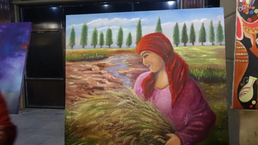مركز الهلال الذهبي في شمال وشرق سوريا يفتتح معرضاً للرسم