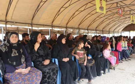 تقديم واجب العزاء لذوي الشهداء عزام وحيدر ويلماز في الحسكة