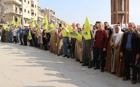تجديد العهد على تحرير القائد عبد الله أوجلان في فعاليات اليوم الثاني لخيمة الاعتصام