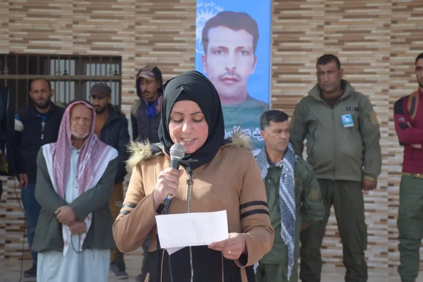 أهالي الشدادي يشيّعون جثمان عضو قوى الأمن الداخلي عياض عبادي الحسين