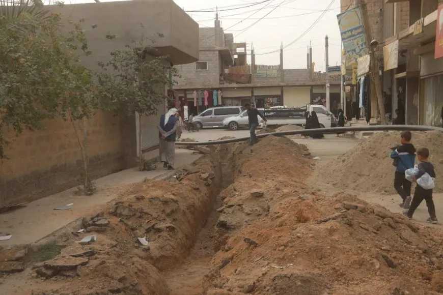 استبدال شبكات مياه الشرب في بلدة هجين