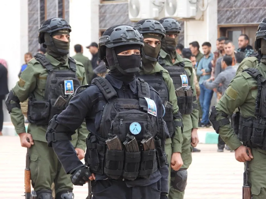 تشييع جثمان الشهيد خالد المغير إلى مثواه الأخير في الطبقة 