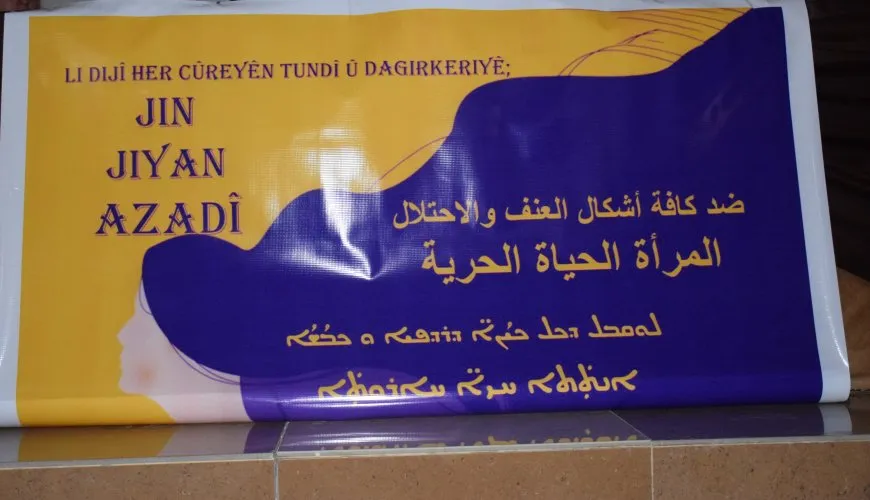 مئات النساء في شمال وشرق سوريا ينضممن إلى فعاليات حملة 25 تشرين الثاني