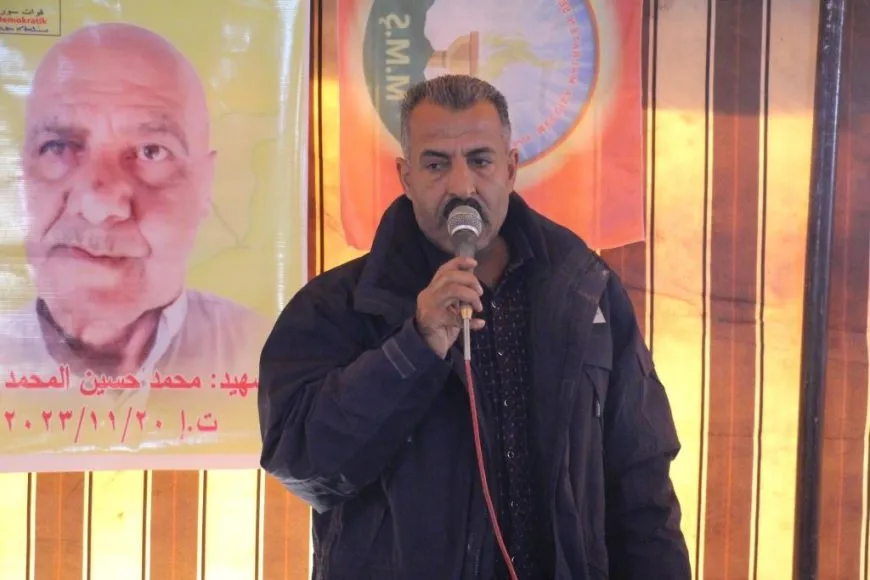 أهالي منبج يقدّمون واجب العزاء لذوي الشهيد محمد المزيد