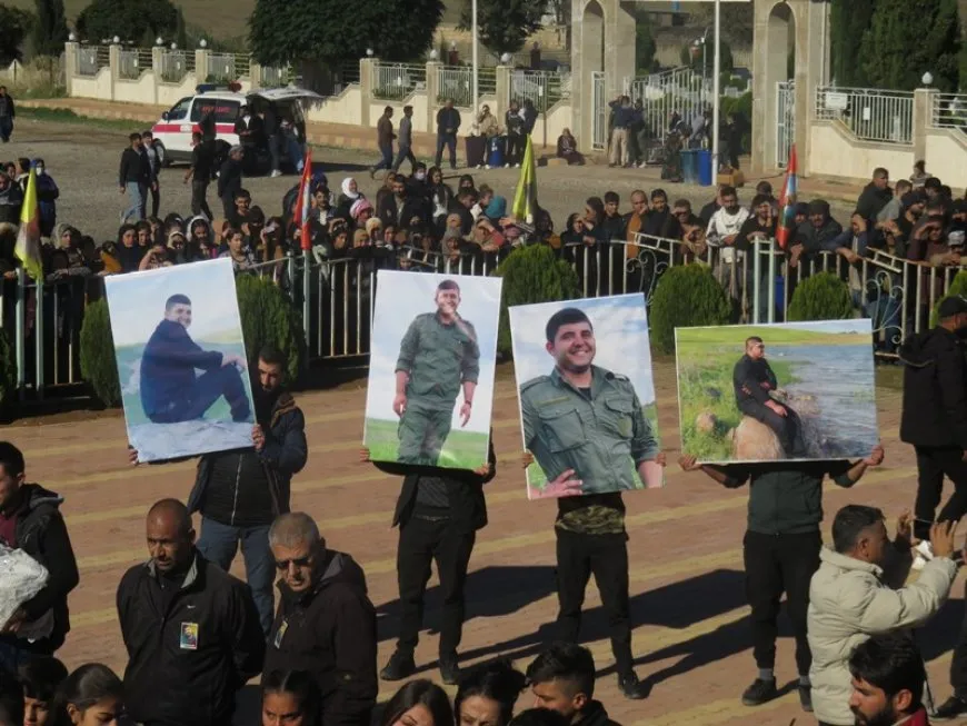 مراسم تشييع الشهيد حسن شاهين في ديرك