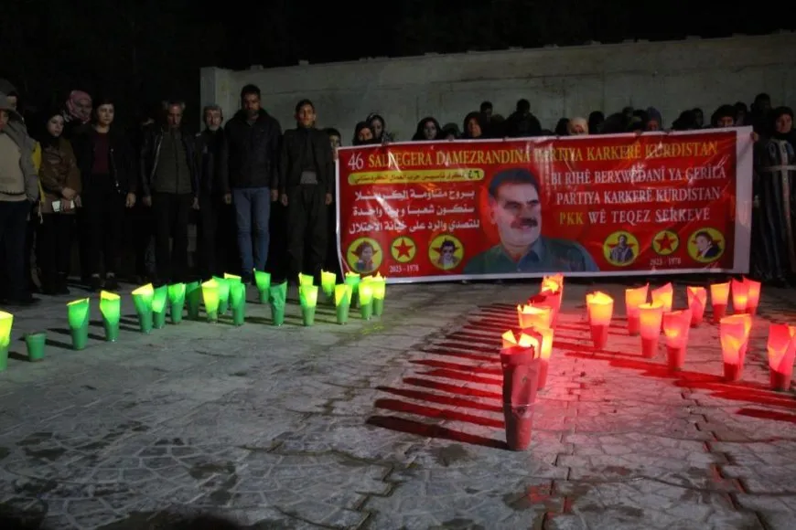 احتفالية وإشعال الشموع على أضرحة الشهداء بمنبح في ذكرى تأسيس PKK