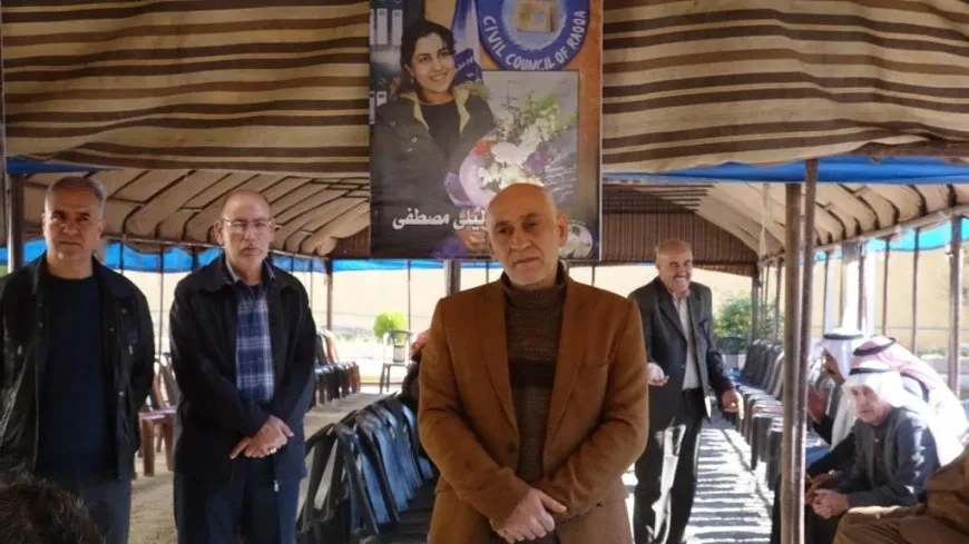 تقديم واجب العزاء لذوي الرئيسة المشتركة الأولى لمجلس الرقة المدني