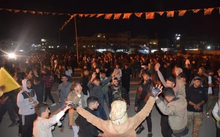 انتهاء المسيرة الراجلة الطويلة في مدينة ديرك بانضمام شابين إلى صفوف الكريلا