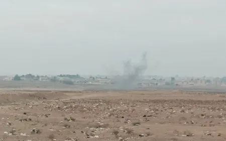 سقوط قذيفتين في محيط ناحية الشدادي