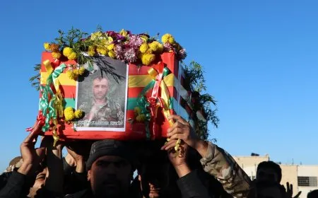 جثمان الشهيد كاركر عفرين يوارى الثرى في الشهباء