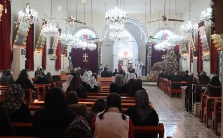 مسيحيو إقليم شمال وشرق سوريا يحتفلون بميلاد السيد المسيح