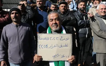 أهالي السويداء يخرجون في احتجاجات الجمعة الأخيرة