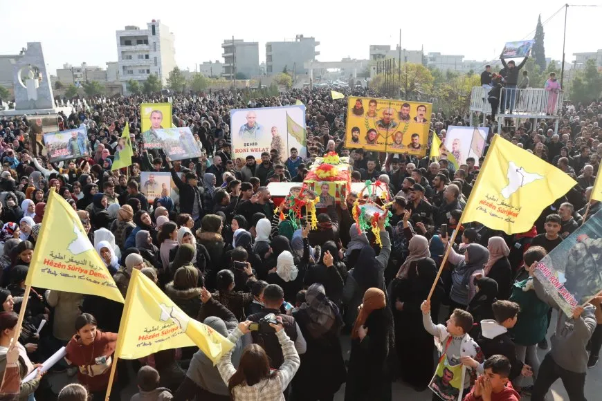 تشييع جثمان القيادي روني ولات في قامشلو