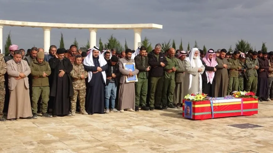 مراسم مهيبة في الرقة للشهيد عبد الله الشواخ