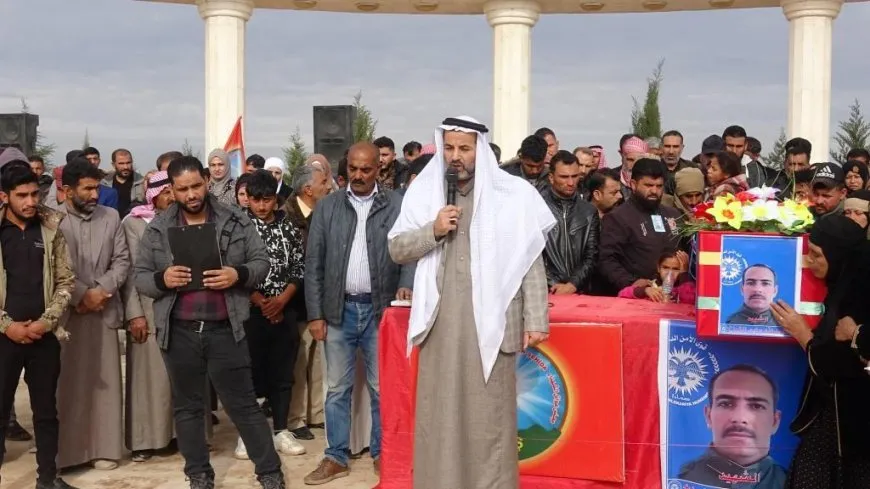 مراسم مهيبة في الرقة للشهيد عبد الله الشواخ