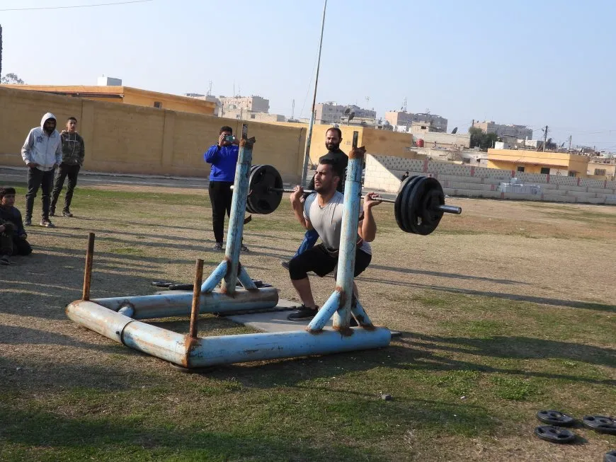 تحضيرات بطولة القوى البدنية في مقاطعة الطبقة