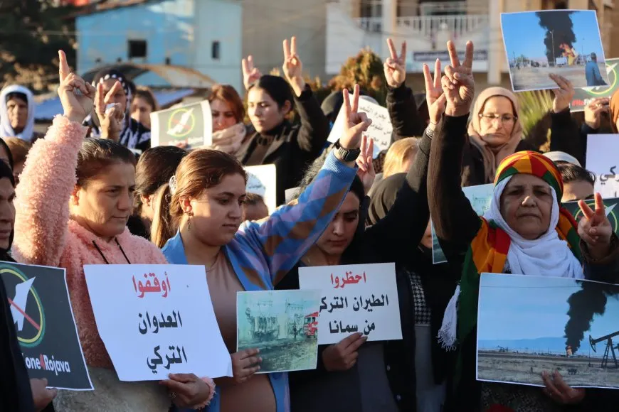 بالتأكيد على المقاومة رد أهالي إقليم شمال وشرق سوريا على الهجمات