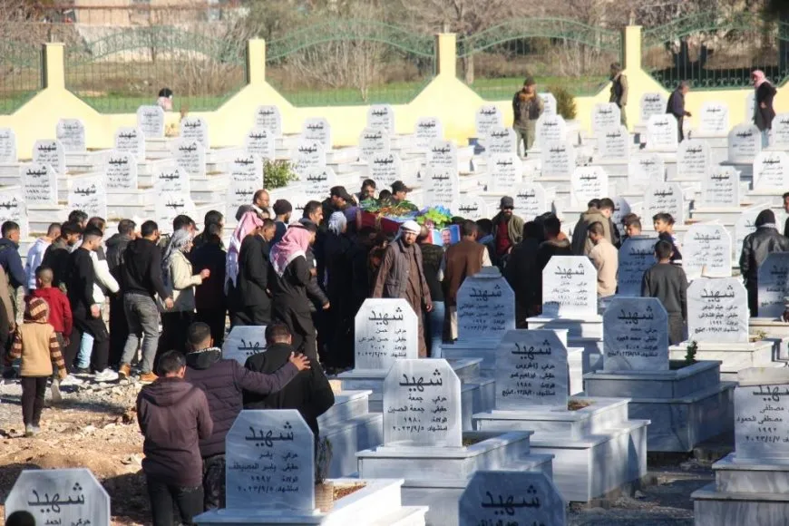 خلال تشييع جثمان شهيد أهالي منبج يعاهدون بمواصلة درب الشهداء