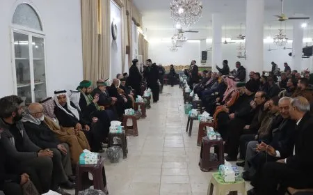 تقديم واجب العزاء لذوي الشيخ عبيد الله القادري الحسيني