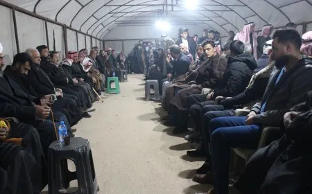 عقد جلسة صلح بين عائلتين في جل آغا