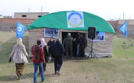 المئات في الحسكة يتعهدون بحماية منشآتهم الخدمية