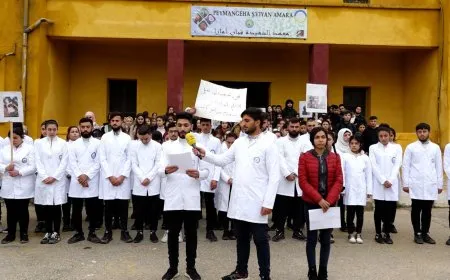 طلاب عفرين والشهباء يدينون هجمات الاحتلال التركي على المنطقة