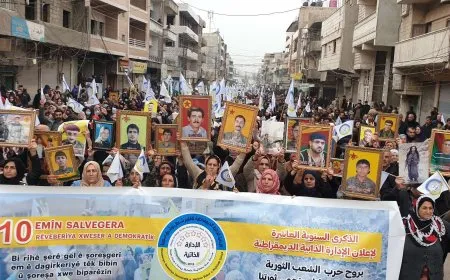 انطلاق المسيرة الكبرى في قامشلو