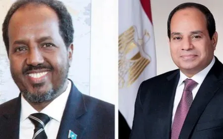 الرئيس الصومالي في القاهرة وسط استمرار الأزمة مع إثيوبيا