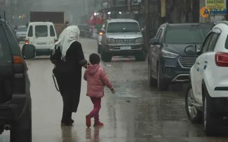 كميات الأمطار الهاطلة خلال 24 الساعة الماضية