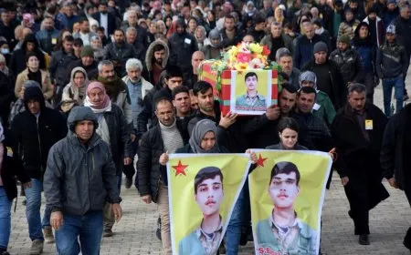 مقاطعة الفرات تحتضن جثمان مقاتل YPG بروسك زندورا