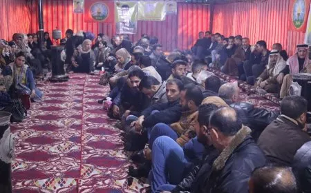 أهالي مقاطعة الرقة يقدمون واجب العزاء لذوي الشهيد بروسك زندورا
