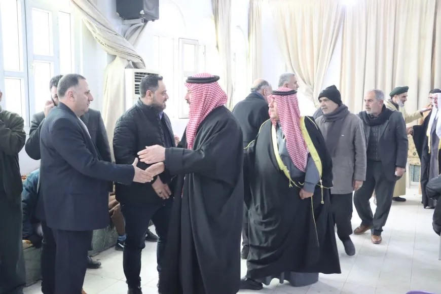 تقديم واجب العزاء لذوي الشيخ عبيد الله القادري الحسيني