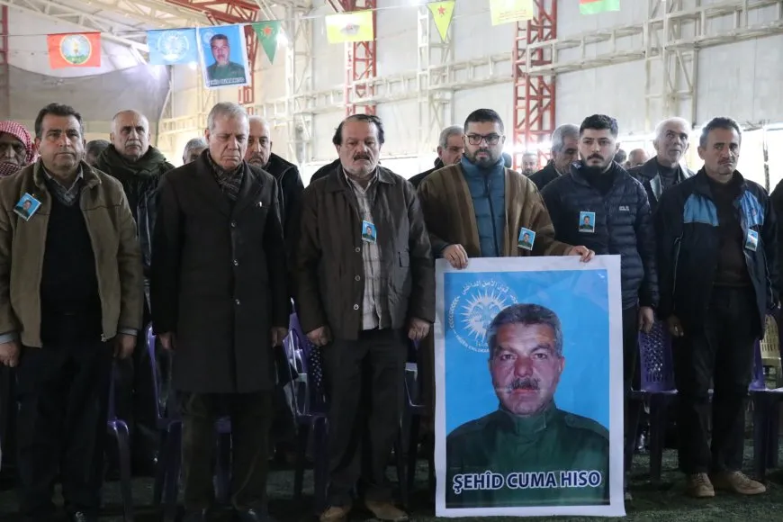 أهالي عامودا يقدّمون واجب العزاء لذوي الشهيد جمعة حسو