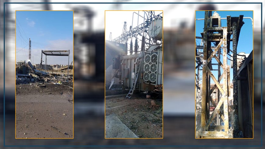 مسيّرات الاحتلال تقصف محطة تحويل كهرباء في عين عيسى