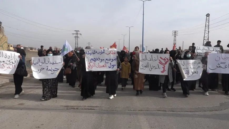 "غضب شعبي وإصرار على المقاومة" خلال الفعاليات المنددة بالهجمات التركية