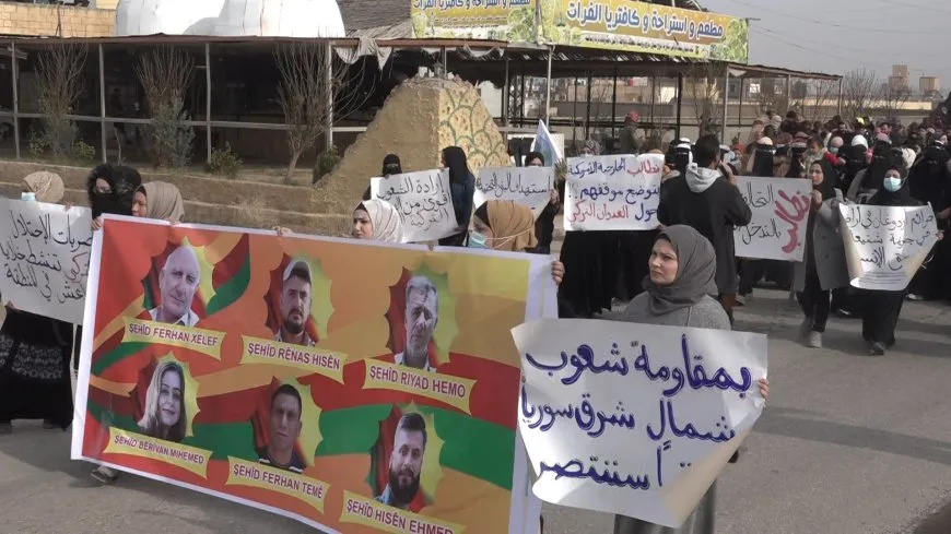 "غضب شعبي وإصرار على المقاومة" خلال الفعاليات المنددة بالهجمات التركية