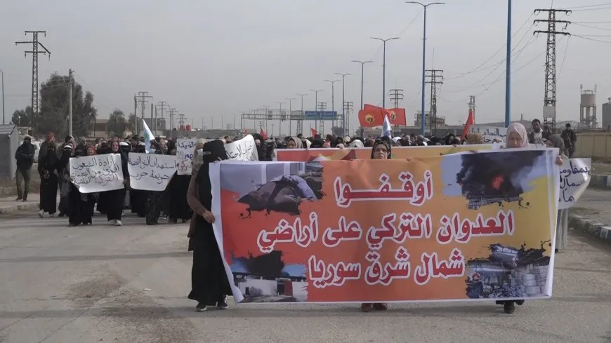 "غضب شعبي وإصرار على المقاومة" خلال الفعاليات المنددة بالهجمات التركية