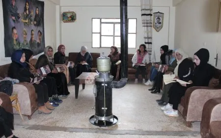 النساء في مقاطعة الجزيرة ينظمن حلقات لقراءة كتب القائد عبد الله أوجلان