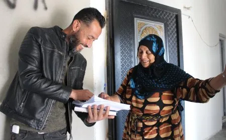 مشاركة واسعة لأهالي جل آغا في حملة جمع التواقيع