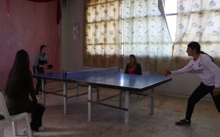 بطولة كرة الطاولة لتنمية مواهب الطلبة في عامودا