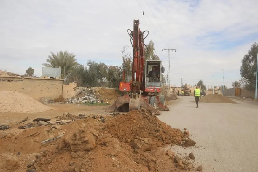 الإدارة الذاتية تستبدل شبكات مياه الشرب في ريف دير الزور