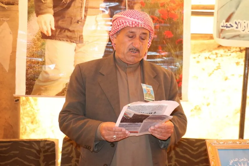 أهالي تل براك يقدمون واجب عزاء الشهيد عبد السلام الأحمد